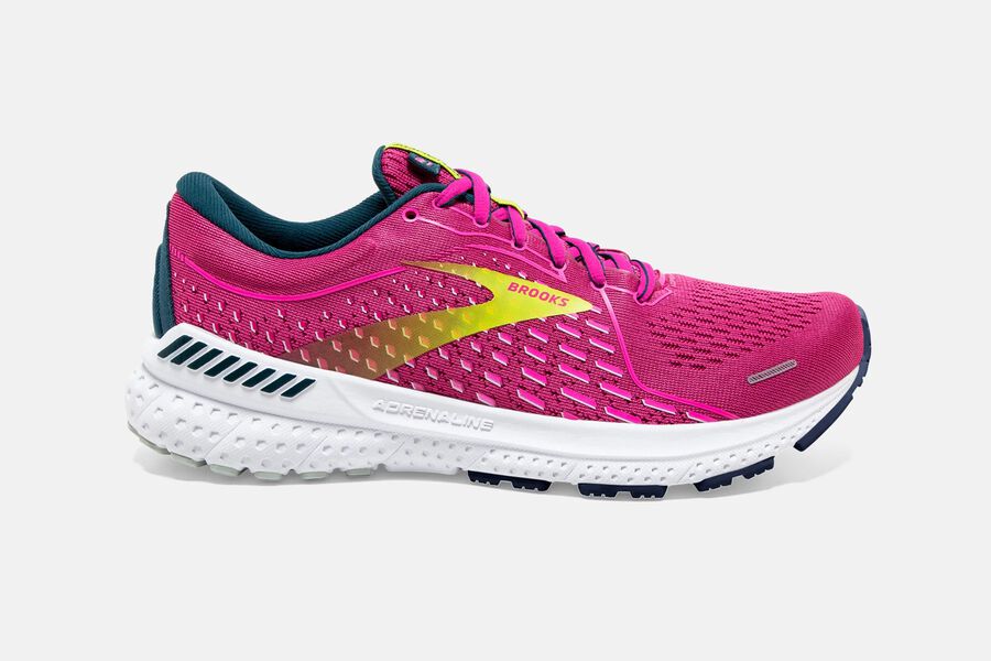 Zapatillas Running Brooks Adrenaline GTS 21 Mujer Blancas Rosas España LUWJ54718